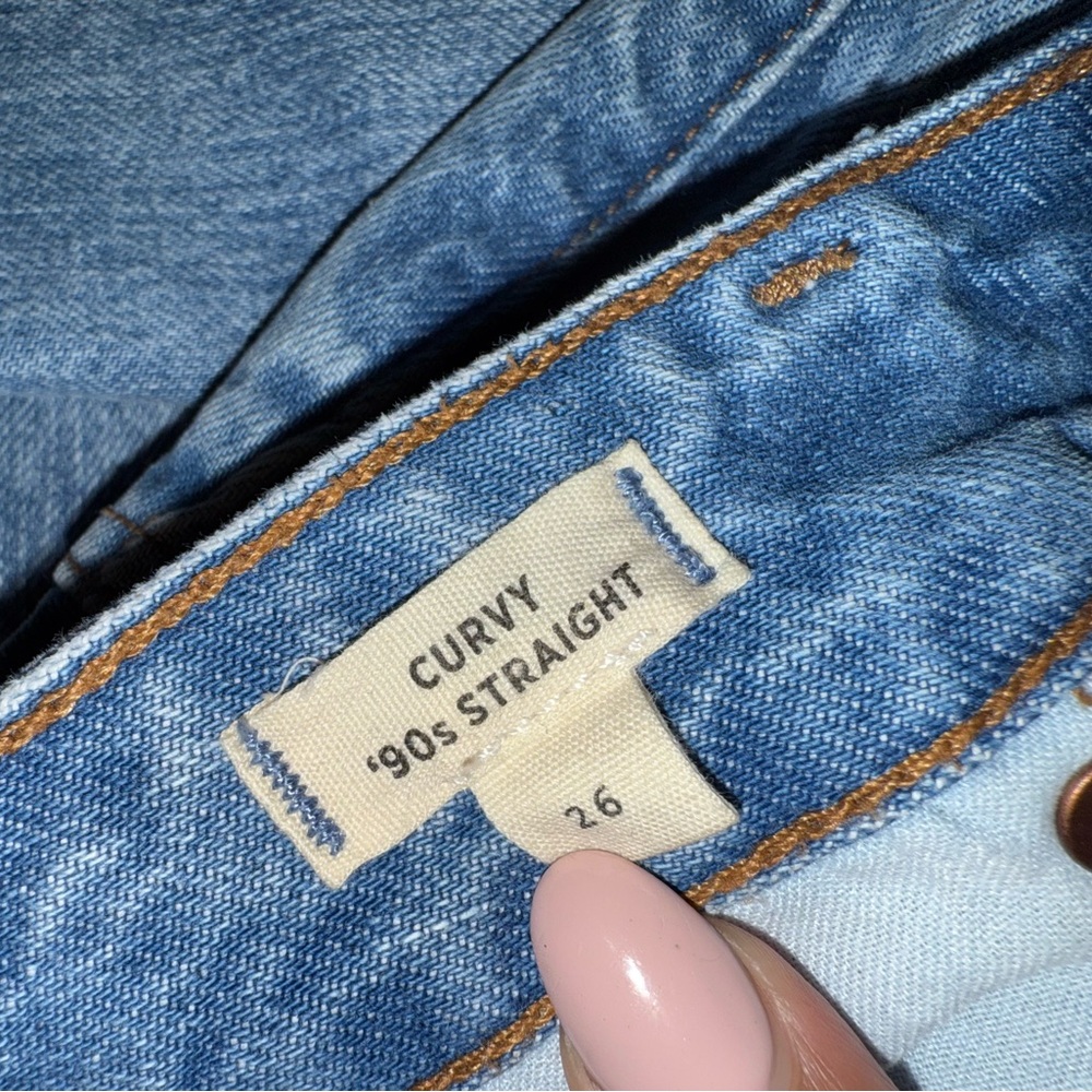 Madewell Curvy 90s Straight Jean — Enmore Wash, Size 26 - Picture 9 of 9